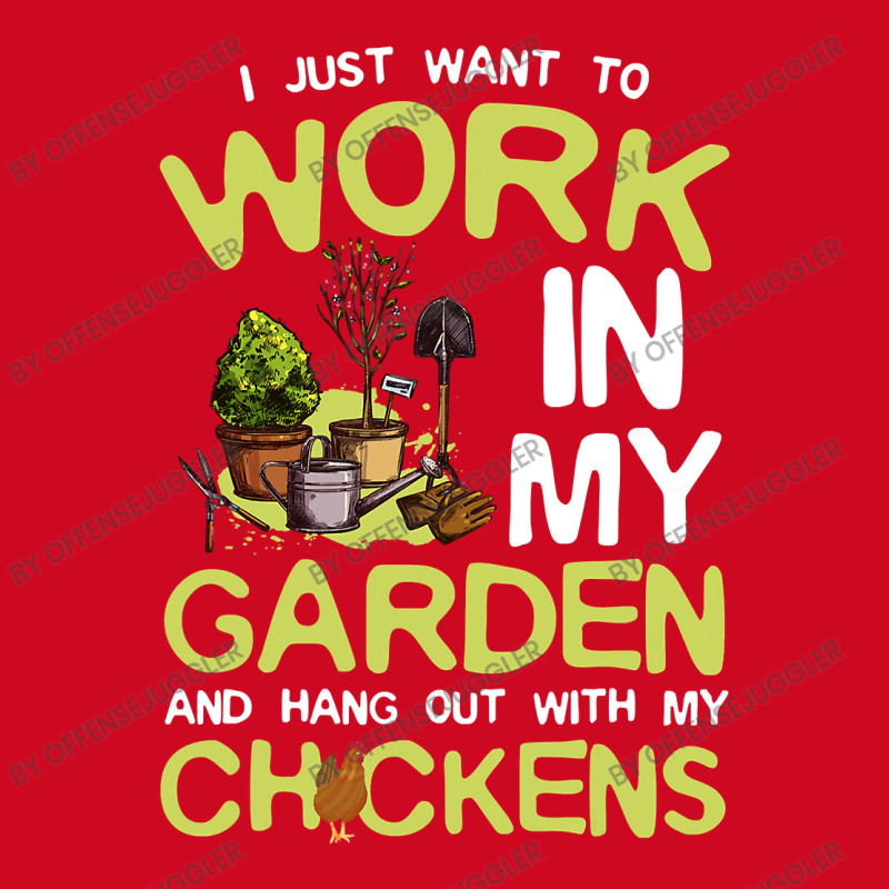 Chicken Cock I Just Want To Work In My Garden And Hang Out Chicken Quo Pom Pom Beanie by offensejuggler | Artistshot