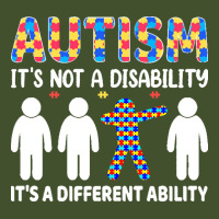 Autism Gift T  Shirt Autism It's Not A Disability It's A Different Abi Sun Shade Cap | Artistshot