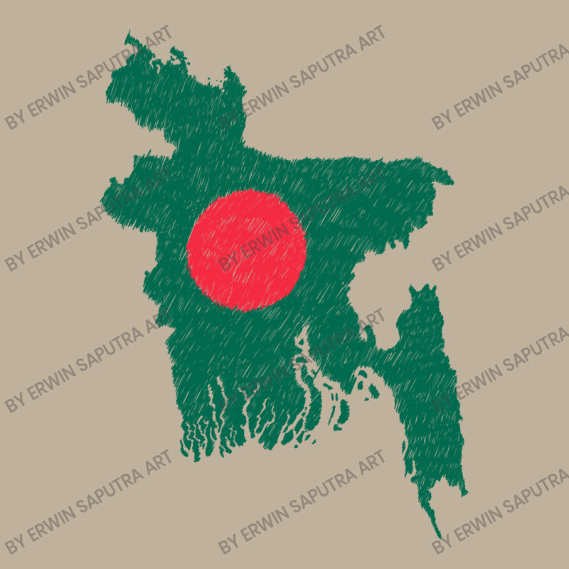 Bangladesh Map Flag Drawing Line Art Sun Shade Cap | Artistshot