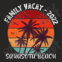 Family Vacation 2022 Vintage Retro Florida Sarasota Beach Premium Ladies Fitted T-shirt | Artistshot