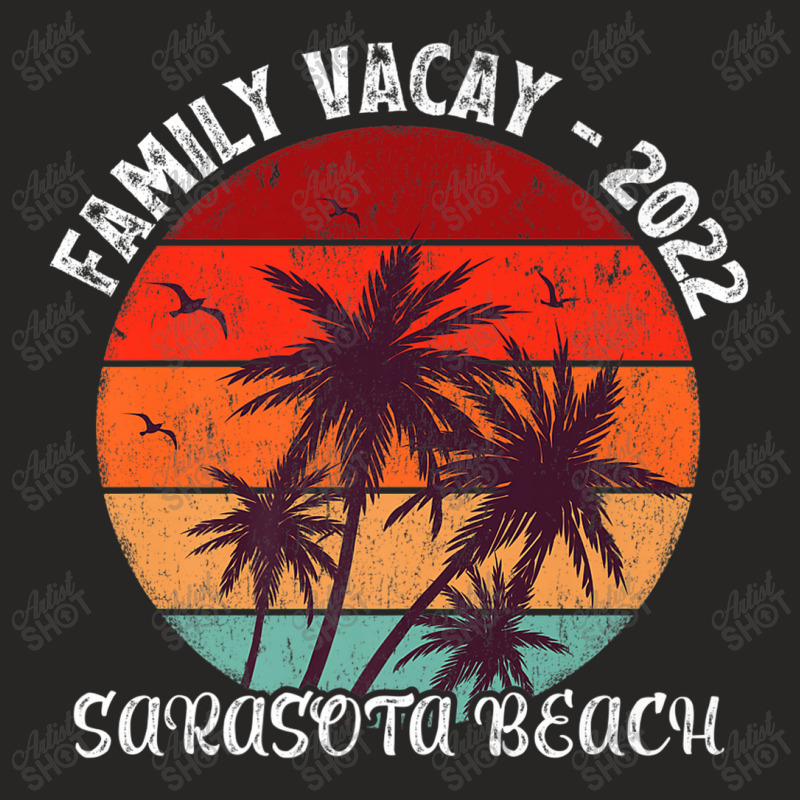 Family Vacation 2022 Vintage Retro Florida Sarasota Beach Premium Ladies Fitted T-Shirt by Yuh2105 | Artistshot