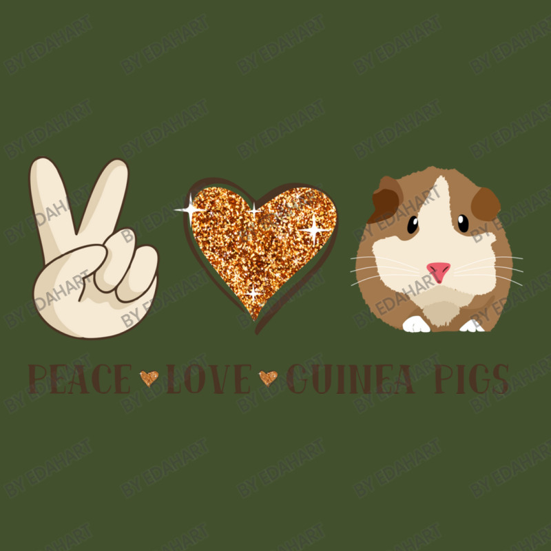 Peace Love Guinea Pigs Lover Peace Sign Hand And Cute Heart Design Sun Shade Cap | Artistshot