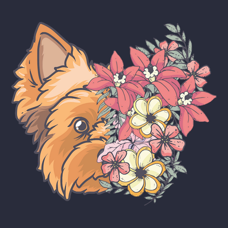 Yorkie T  Shirt Yorkshire Terrier With Flowers T  Shirt Mesh Back Trucker Hat by sadyerippin | Artistshot