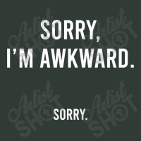 Sorry I'm Awkward Sorry Humor Gift Sweatshirt Mesh Back Trucker Hat | Artistshot