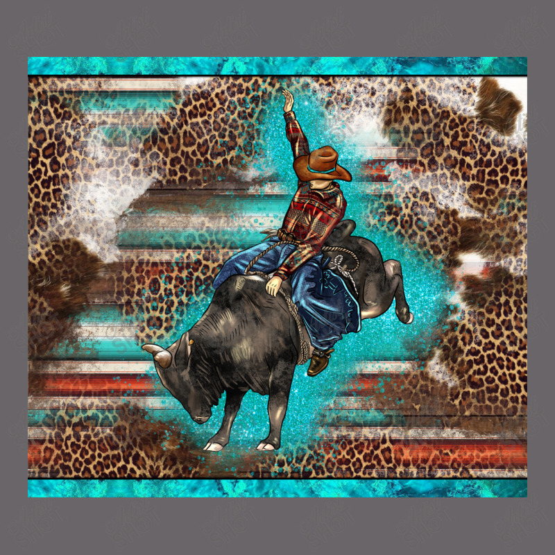 Western Rodeo Bullfighter Serape Leopards Turquoise's Gliterrs Mesh 