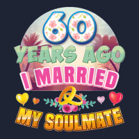 I Married My Soulmate 60 Years Ago 60th Wedding Anniversary T Shirt Snapback Trucker Cap | Artistshot