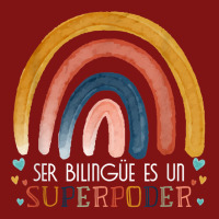 Ser Bilingue Es Un Superpoder Spanish Teacher Esl Teacher T Shirt Snapback Trucker Cap | Artistshot