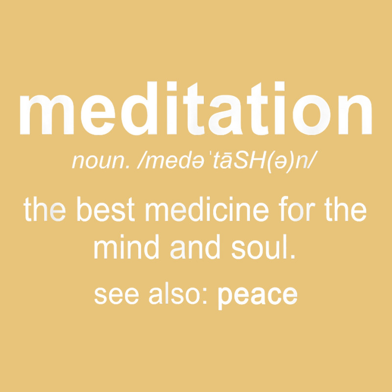 Meditation Noun Definition Meditate Relaxation Spiritual T Shirt Dyed Cap by donatoherrigpwj | Artistshot