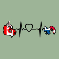 Canada Panama Flag Canadian Panamanian Heartbeat T Shirt Urban Heavy T-shirt | Artistshot