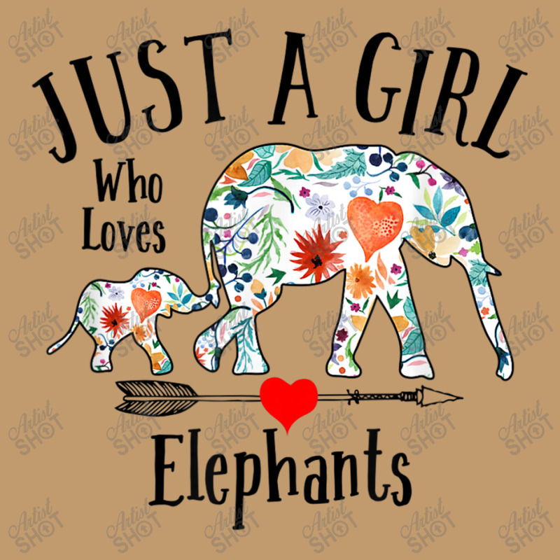 Just A Girl Who Loves Elephants Cute Design For Women Girls Urban Heavy T-shirt | Artistshot