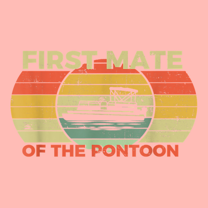 Retro First Mate Pontoon Captain Boat Boating Pontooning T Shirt Urban Heavy T-shirt | Artistshot