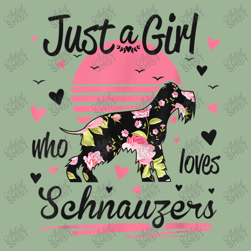 Schnauzer Design, Just A Girl Who Loves Schnauzers Urban Heavy T-shirt | Artistshot