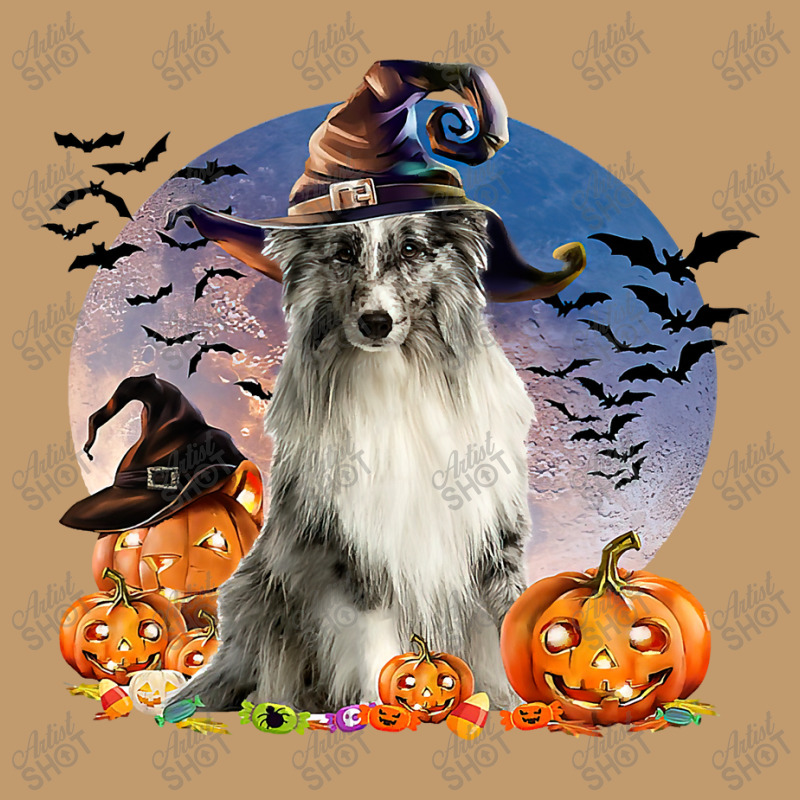 Dog Halloween Shetland Sheepdog Jack O Lantern Pumpkin Moon 57 Urban Heavy T-shirt | Artistshot