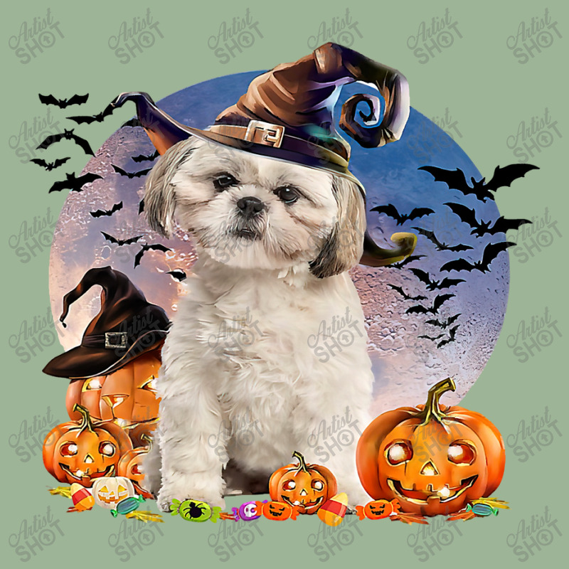 Dog Halloween Shih Tzu Jack O Lantern Pumpkin Moon 52 Urban Heavy T-shirt | Artistshot