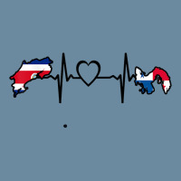 Costa Rica Panama Flag Costa Rican Panamanian Heartbeat T Shirt Urban Heavy T-shirt | Artistshot