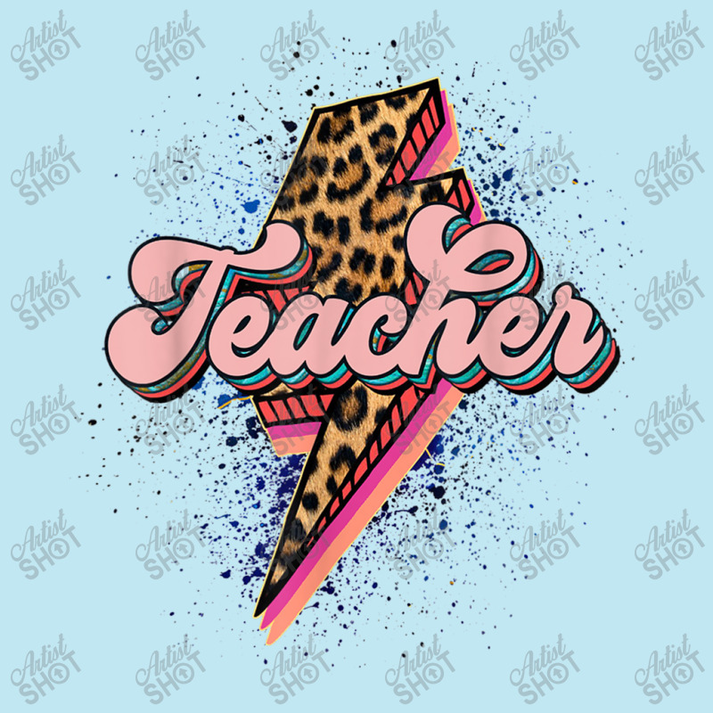 Teacher Leopard Lightning Thunder Western Back To School Urban Heavy T-shirt | Artistshot