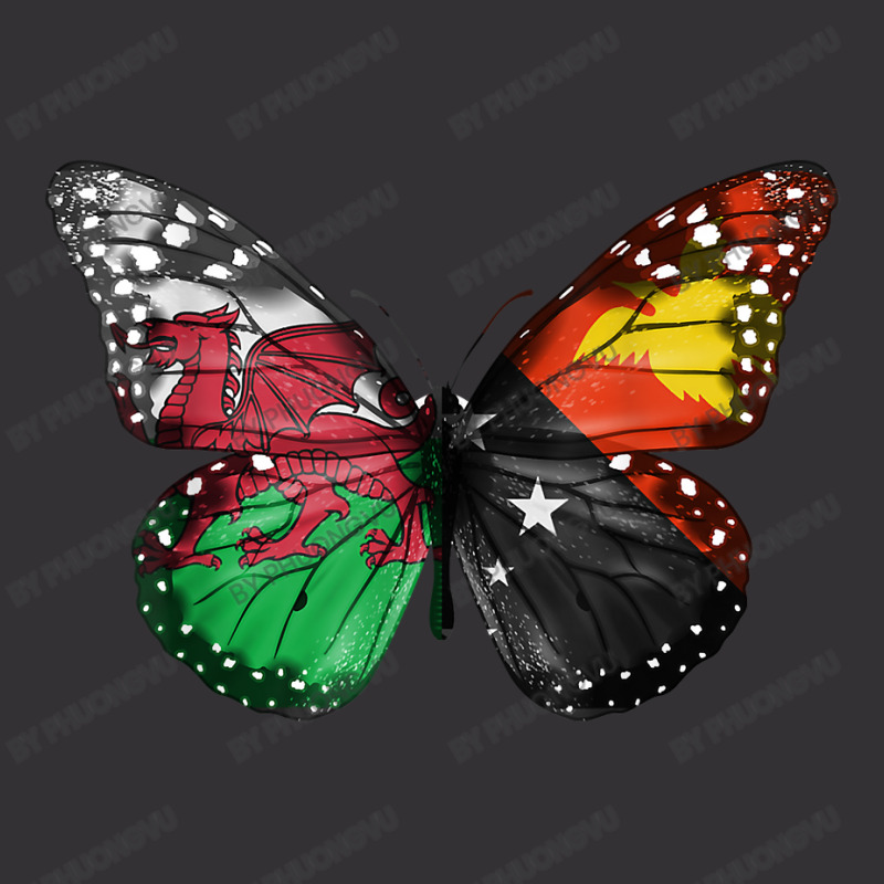 Welsh Papua New Guinean Flag Butterfly T Shirt Vintage Hoodie | Artistshot