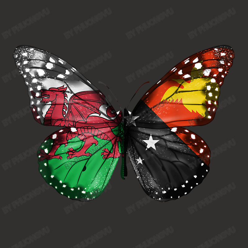 Welsh Papua New Guinean Flag Butterfly T Shirt Champion Hoodie | Artistshot