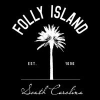 Folly Beach Sc Park Palm Tree Folly Island Gift Pullover Hoodie Baby Tee | Artistshot