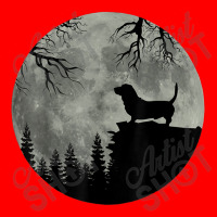 Baset Hound And Moon Halloween Spooky Dog Bomber Jacket | Artistshot