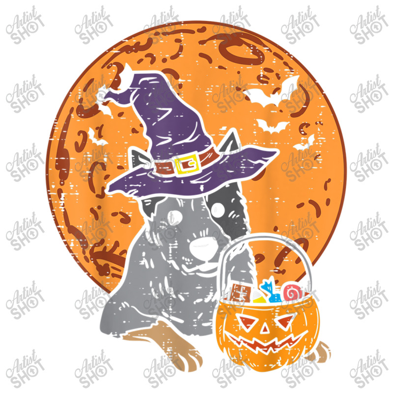 Heeler Witch Hat Moon Jack O Lantern Halloween Cattle Dog Bomber Jacket | Artistshot