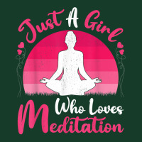 Vintage Meditation Lover Just A Girl Who Loves Meditation T Shirt Visor Hat | Artistshot