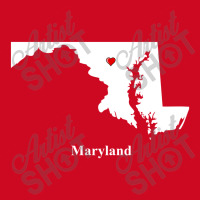 Maryland Love Map Pom Pom Beanie | Artistshot