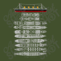 Titanic Ship Section Plan T Shirt Gift Sun Shade Cap | Artistshot