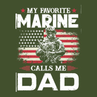 My Favorite Marine Calls Me Dad T  Shirt Father's Day Flag My Favorite Sun Shade Cap | Artistshot