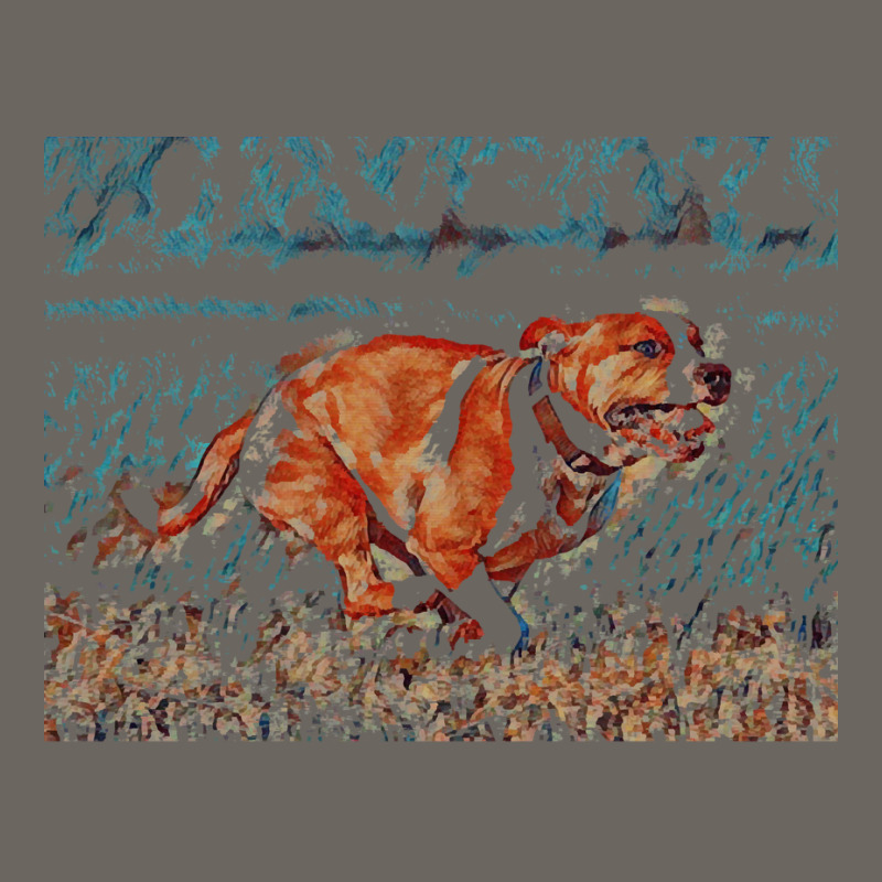 Pitbull T  Shirt Running Pittie Dog In Cartoon Art Photo Abstract T  S Sun Shade Cap by quigleynya937 | Artistshot