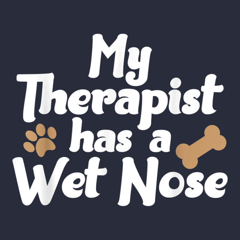 Dog Pet Gifts   My Therapist Has A Wet Nose T Shirt Mesh Back Trucker Hat by men.adam | Artistshot