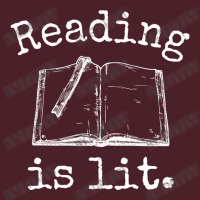 Reading Is Lit Open Book With Bookmark Design Funny Gift For Bookworm Mesh Back Trucker Hat | Artistshot