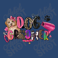 Dog Groomer Oval Leatherette Patch | Artistshot