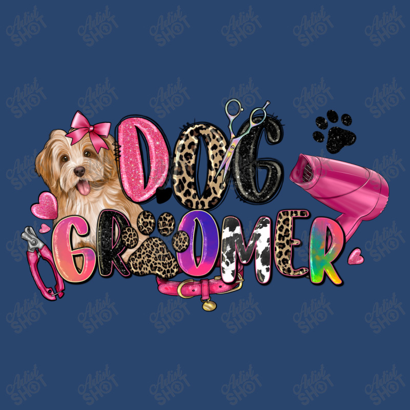 Dog Groomer Oval Leatherette Patch | Artistshot