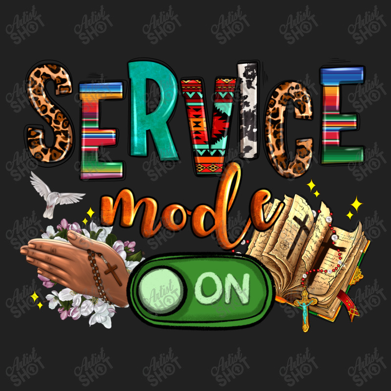 Service Mode On Woman Version Basic T-shirt | Artistshot