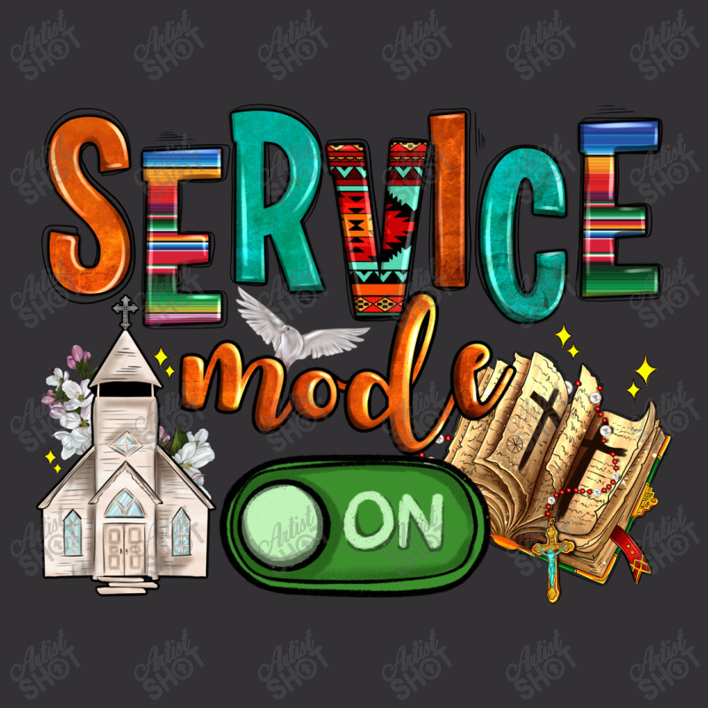 Service Mode On Vintage Hoodie | Artistshot