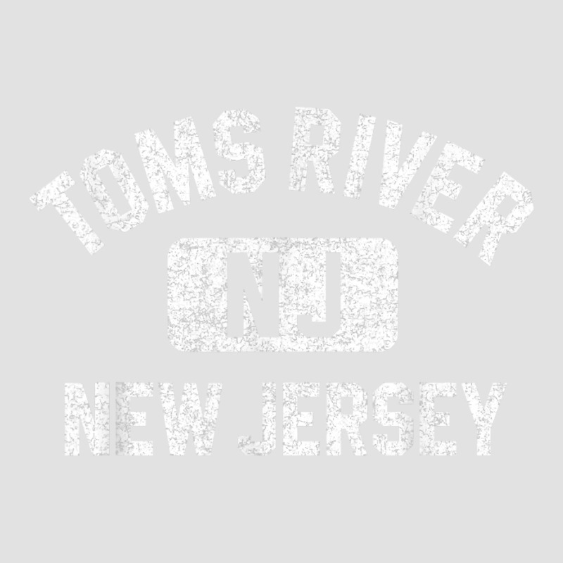 Toms River Nj New Jersey Gym Style Distressed White Print T Shirt Foam Trucker Hat by rierauigentrythe | Artistshot