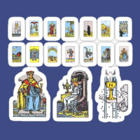 Tarot Card Sticker Set Major Arcana The Hermit Eleven Piece Pack 45474 Adjustable Baseball Cap | Artistshot