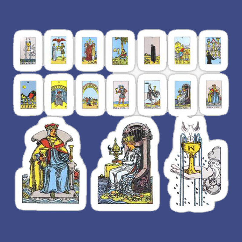 Tarot Card Sticker Set Major Arcana The Hermit Eleven Piece Pack 45474 Adjustable Baseball Cap | Artistshot