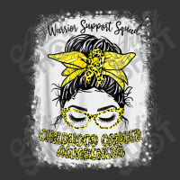 Childhood Cancer Warrior Support Squad Gold Ribbon Messy Bun Adjustable Baseball Cap | Artistshot