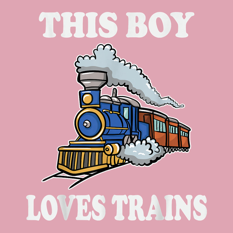 This Boy Loves Trains Gift Train Wagon Lover Gifts T Shirt Dyed Cap by rainandehay | Artistshot