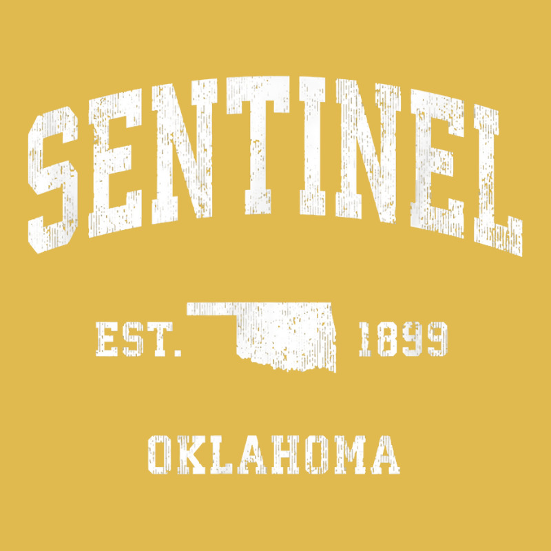 Sentinel Oklahoma Ok Vintage Athletic Sports Design T Shirt Dyed Cap | Artistshot