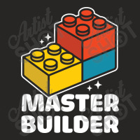 Master Builder Building Blocks Brick Ladies Fitted T-shirt | Artistshot