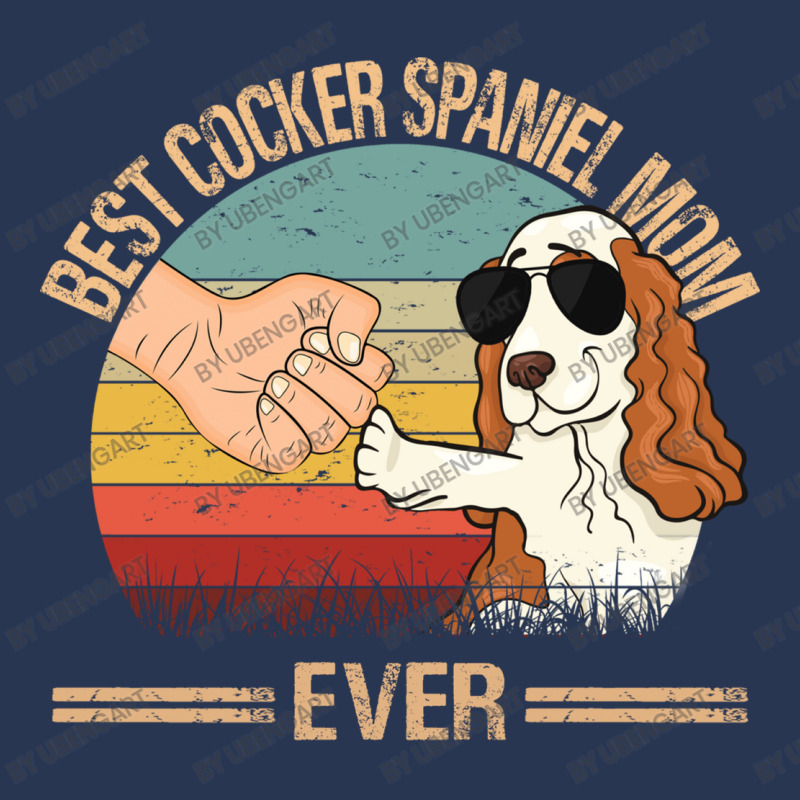 Best Cocker Spaniel Mom Ever Mom Gift Mother's Day Ladies Denim Jacket by UbengArt | Artistshot