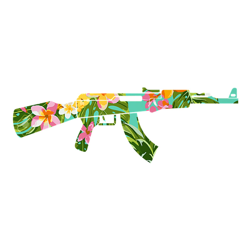 Tropical Gun Lover Firearm Beach Cute Hawaiian Aloha Ak 47 Premium T S ...