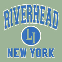 Riverhead New York Li Ny Varsity Style Blue Print T Shirt Urban Heavy T-shirt | Artistshot