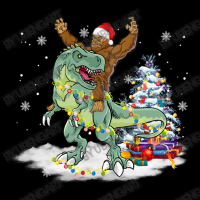 Bigfoot Sasquatch Riding Dinosaur T Rex Christmas Pocket T-shirt | Artistshot