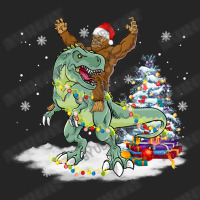 Bigfoot Sasquatch Riding Dinosaur T Rex Christmas Unisex Hoodie | Artistshot