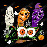 Boo American Sign Language Asl Deaf Halloween Costume Fleece Short | Artistshot