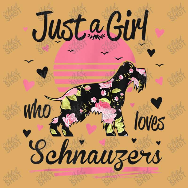 Schnauzer Design, Just A Girl Who Loves Schnauzers Urban Pullover Hoodie | Artistshot